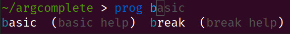argcomplete providing fish shell completion for a Python CLI