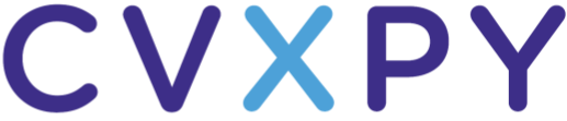 CVXPY — the Python-embedded modeling language for convex optimization CVXPY wordmark