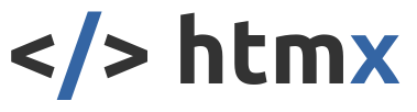 htmx - high power tools for HTML htmx logo