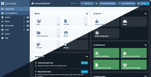 Joomla 6 administrator template (Atum) shipped in the core repository