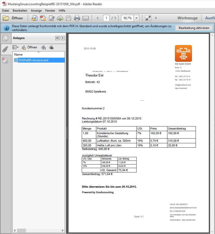 ZUGFeRD validator output produced by the mustang project toolchain ZUGFeRD and mustang invoice validation in practice