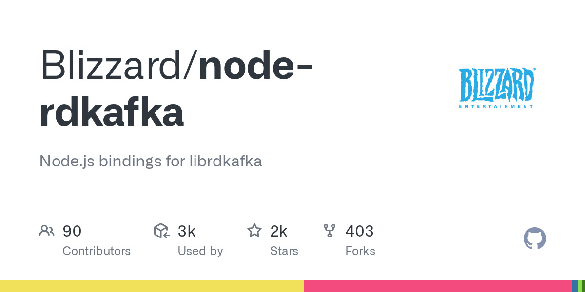 node-rdkafka — Node.js bindings for the librdkafka C library node-rdkafka