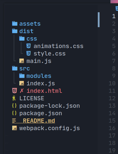 NvChad's Neo-tree integration rendered with a base46 theme NvChad file tree with base46 theme applied