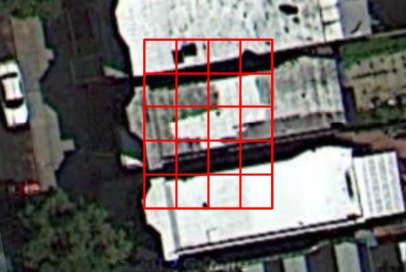 Open Location Code area grid showing how codes tile a city