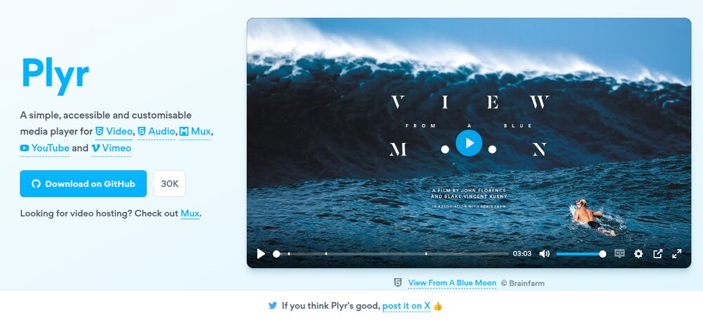 Plyr demo player